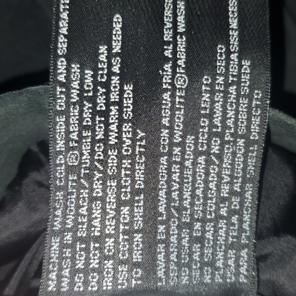 St. John's Bay jacket women's size large black washable suede genuine leather - Picture 5 of 5